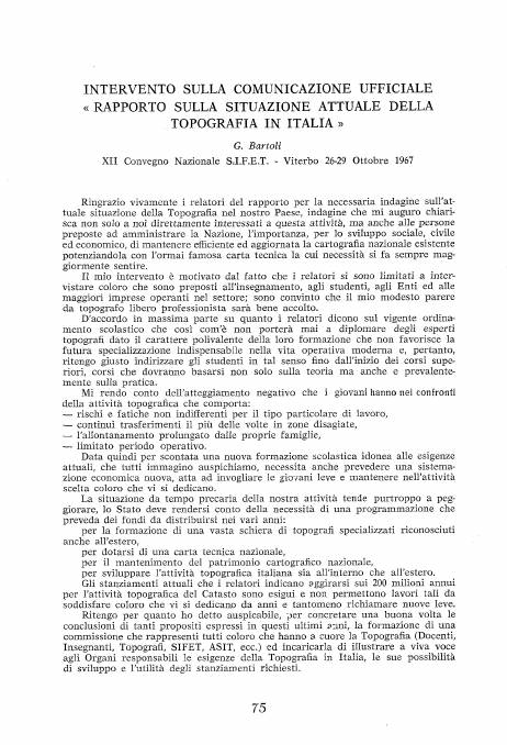 Copertina articolo #24 Bollettino SIFET ANNO: 1967 n.3